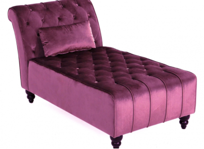 Lila Chaiselongue Chesterfield Möbel Liege Wohnzimmer Moderne Design